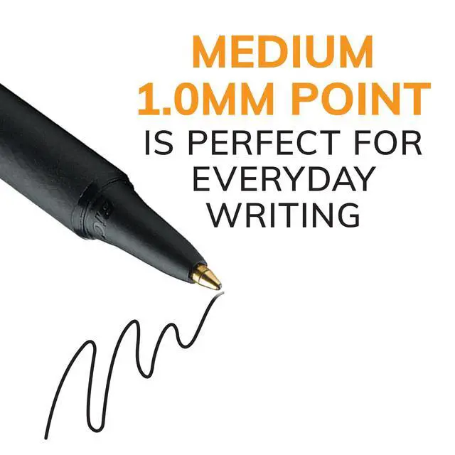 Alt view image 3 of 7 - Soft Feel Retractable Ballpoint Pen, 1.0 mm Medium Point, 36-Count