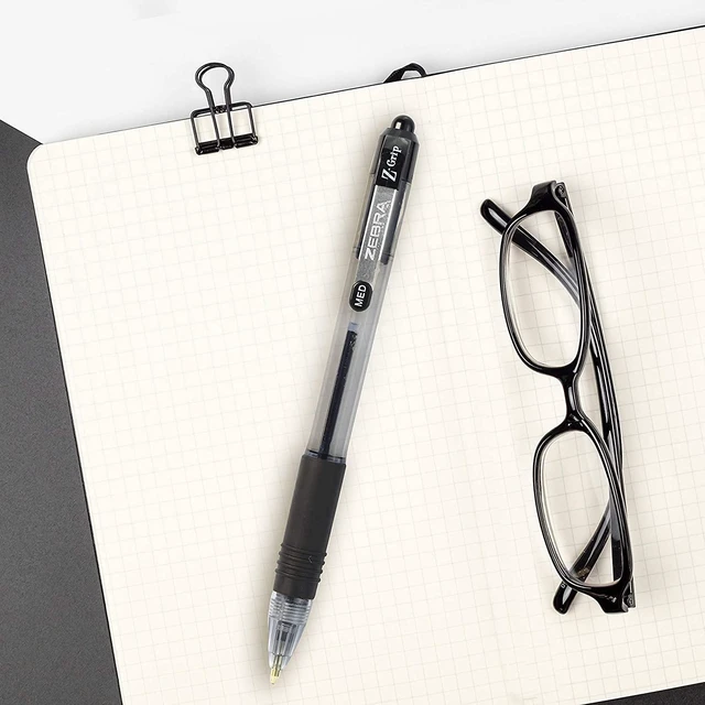 Alt view image 5 of 5 - Z-Grip Retractable Ballpoint Pen, Medium Point 1.0mm, 12 Black & 12 Blue Ink Pens, Bulk Pack of 24