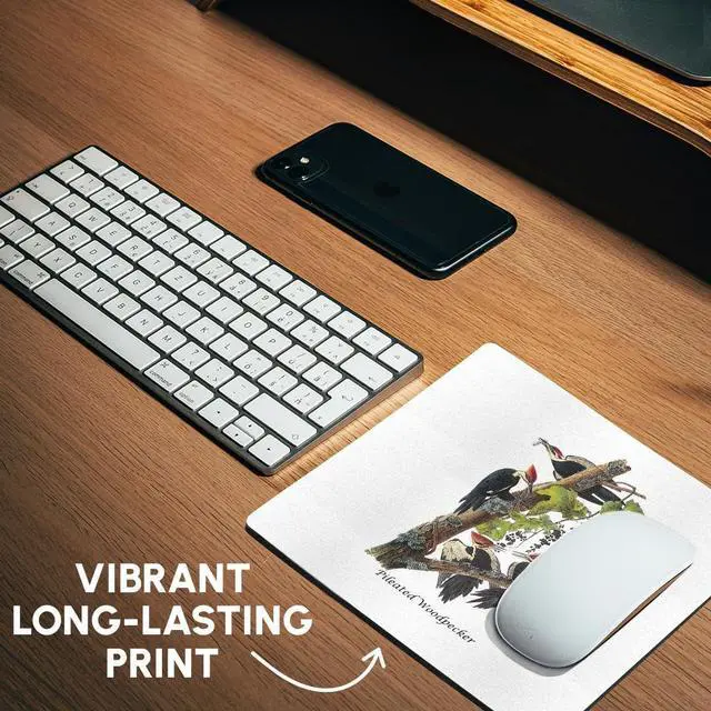 Alt view image 6 of 7 - Pileated Woodpecker by John James Audubon - Mouse Pad, 8 by 8 inches (mp_114053_1)