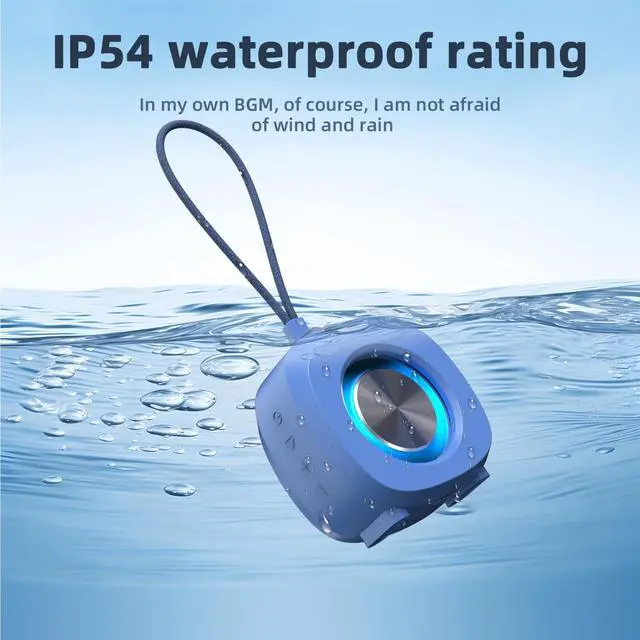 Alt view image 2 of 7 - Bluetooth Speaker Portable Media Players Clear Loud Stereo Sound Deep Bass Wireless Speaker With Lights TWS IPX5 Waterproof Small Speakers Long Playtime for Home/Party/Outdoor/Beach Electronic Gadgets