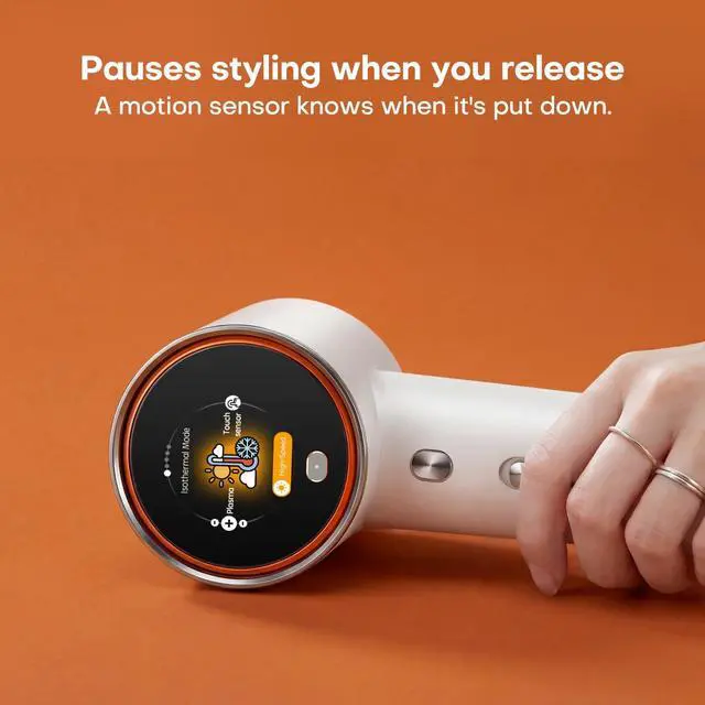 Alt view image 5 of 7 - High Speed Hair Dryer, 1Billion Plasma Ionic Blow Dryer with 110000 RPM Brushless Motor for Fast Drying, Low Noise Lightweight Design with Smart LCD Display, Anti-Frizz and Static for Frizzy Hair.