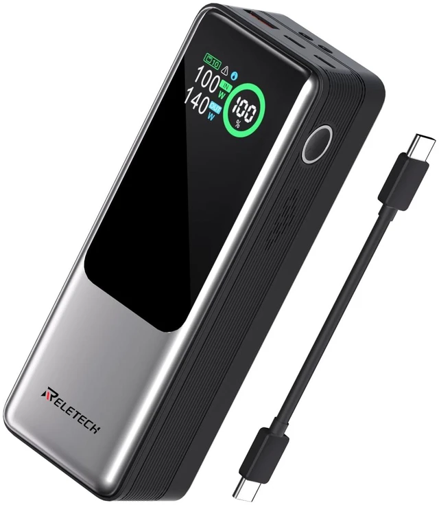 Main image of 140W Portable Fast Charger 25000mAh with LG 21700 Battery, 3-Port Laptop Fast Power Bank Smart Display for Travel, Compatible with MacBook Pro, iPhone 17/16, ipad.G-ZeroFear