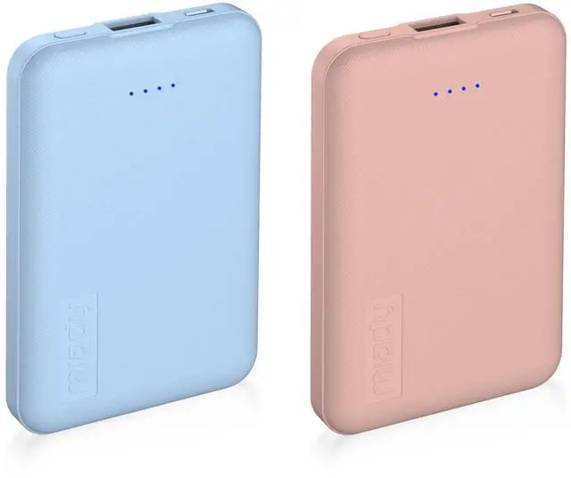 Main image of 2-Pack Small Portable Charger Mini Power Bank Travel Battery Pack