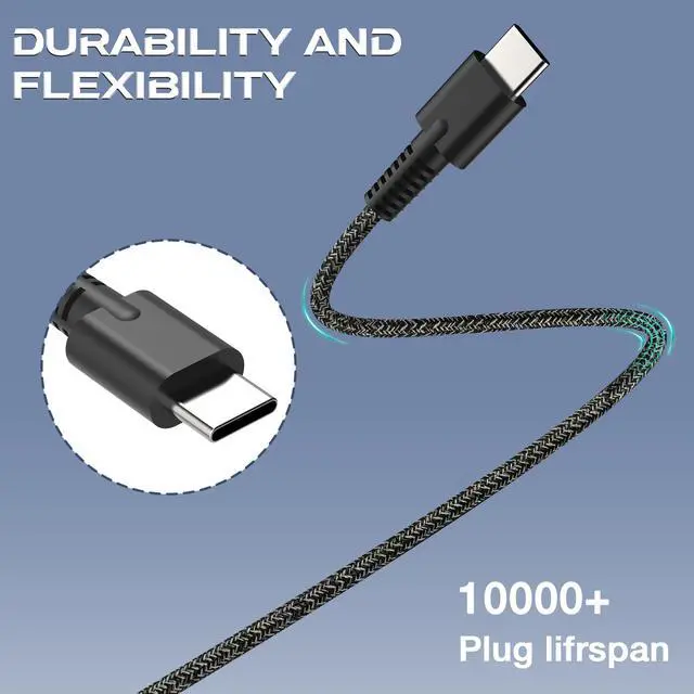 Alt view image 4 of 6 - Slim 65W 45W USB C Charger,Compatible with Hp Spectre X360 EliteBook Chromebook ProBook Envy Fast Charging Type C Travel Laptop Power Adapter