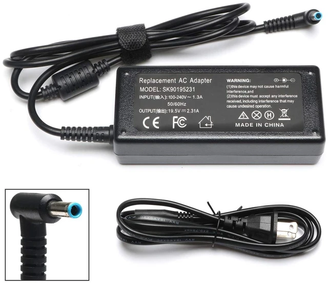 Main image of 45W Laptop Charger Compatible with HP 14" Laptops 4.5mm Blue Tip Stream 14-DK/DQ/DF/DH/DS/AC/AK/AL/BA; DF0023CL,DF0018WM,DK0731MS,DK1025WM,DS0040NR Power Adapter
