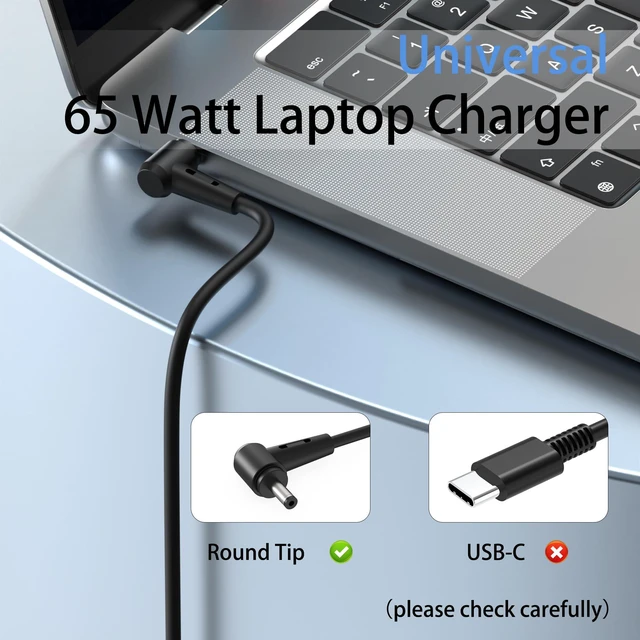 Alt view image 3 of 7 - 65W 45W 33W Laptop Charger for Asus Vivobook 4.0 * 1.35mm Compatible with Asus Vivobook X512 X512JA X512DA X515 X515EA F415E F415 F512J F510UA F510QA F512DA F512JA F512UA X540S X540SA