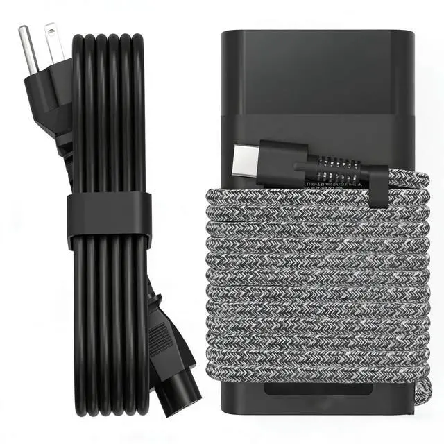 Main image of 65W USB C Slim Laptop Charger Compatible with HP Laptop Charger HP Spectre X360 Elitebook Envy Omnibook Chromebook Elite Dragonfly ProBook Zbook Fast Charing Type C AC Adapter Power Cord Supply