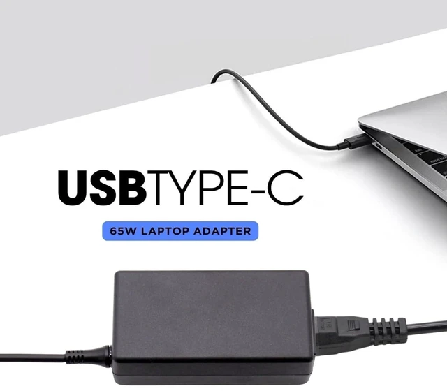 Alt view image 3 of 7 - HP L67440-001- 65W 20V 3.25A USB-C AC Adapter for,EliteBook x360, P/N: L65505-003, L67440-001, TPN-DA20.