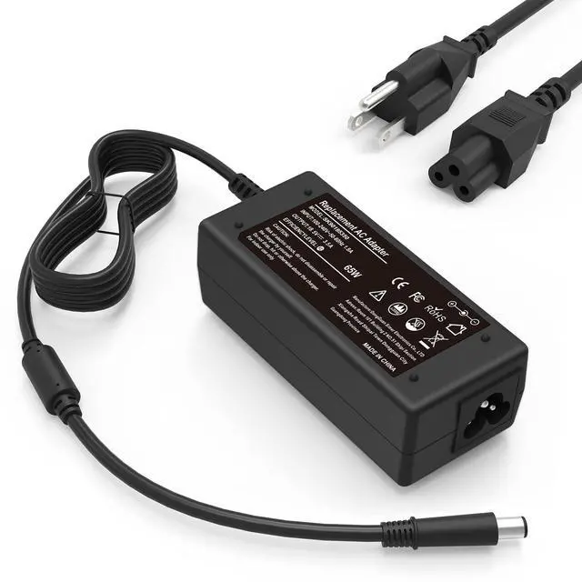 Main image of 65W Laptop Charger Compatible with HP Pavilion DV7 DV6 DV5 DV4 DM4 G7 G6,Compaq Cq57 Cq62 Cq56 Cq61 Cq60 Cq58,2000-329WM 2000-2A20NR 2000-2B09WM,Probook 4540s 4440s 4430s 4520s 4530s 6570b