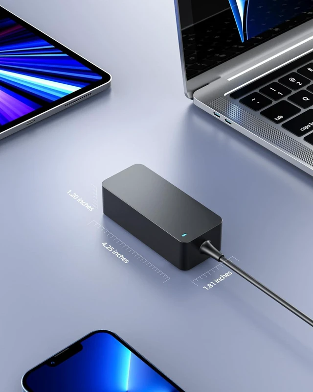 Alt view image 4 of 7 - 65W USB-C Fast Charger Fit for LG Gram 17 16 15 14 Laptop Model 17Z95P 17Z90Q 17Z90R 17Z90S 16T90P 16Z90P 16Z90Q 16Z90R 16Z90S 15Z90P 15Z90Q 15Z90R 14T90S 14Z90P Safety Certified Adapter Power Cord