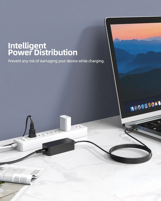 Alt view image 6 of 7 - 65W USB-C Fast Charger Fit for LG Gram 17 16 15 14 Laptop Model 17Z95P 17Z90Q 17Z90R 17Z90S 16T90P 16Z90P 16Z90Q 16Z90R 16Z90S 15Z90P 15Z90Q 15Z90R 14T90S 14Z90P Safety Certified Adapter Power Cord