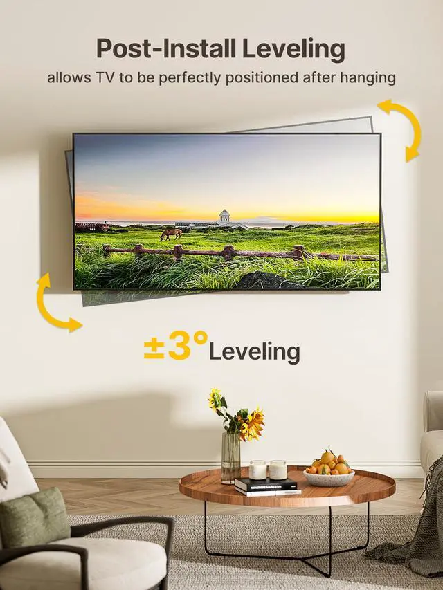 Alt view image 6 of 7 - Long Arm TV Wall Mount for Most 23-65 Inch TVs, 29 Inch Long Extension TV Mount Swivel and Tilt, Full Motion Wall Mount Tv Bracket Fit Max VESA 400 x 400mm, Up to 77 lbs