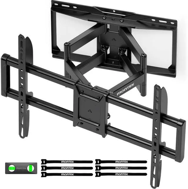 Main image of Heavy Duty Full Motion TV Wall Mount for 37-90 Inch TVs up to 165 lb | Dual articulating arms extend 16.6 in; smooth tilt and swivel, 4X load tested, max VESA 600x400 mm, 12/16 in wood studs