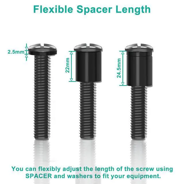 Alt view image 3 of 7 - Universal TV Mounting Hardware Set, M4,M5,M6,M8 Screws (UVSP) | TV Mount Screw Kit Fits Most TVs / Monitor Up To 80". Includes Replacement Screws, Washers & Spacers
