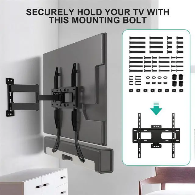 Alt view image 7 of 7 - Universal TV Mounting Hardware Set, M4,M5,M6,M8 Screws (UVSP) | TV Mount Screw Kit Fits Most TVs / Monitor Up To 80". Includes Replacement Screws, Washers & Spacers