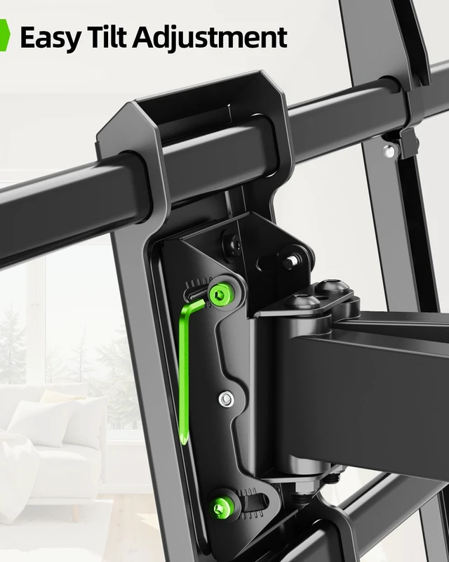 Alt view image 5 of 7 - Heavy Duty Full Motion TV Wall Mount for 60-120 Inch TVs, Holds 220lbs, 28" Extension Wall Bracket, Preassembled TV Mount for 65" 75" 85" 90" 98" 100", Max VESA 900x600mm, Fits 12-24" Studs