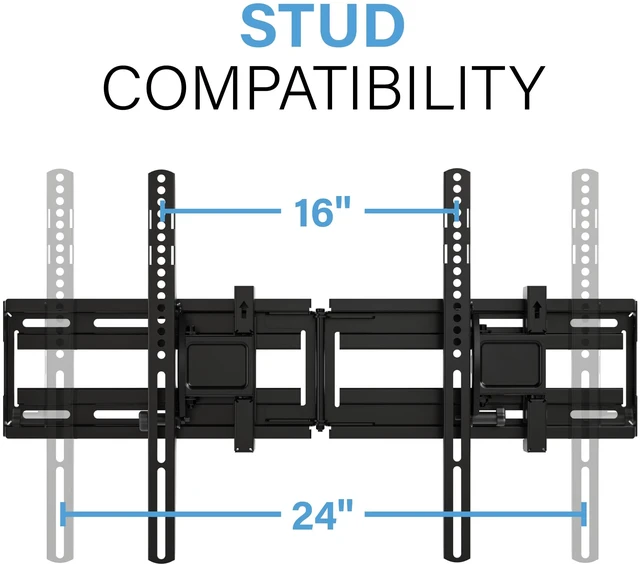 Alt view image 7 of 7 - SANUS Extendable Tilting TV Wall Mount for 3290 TVs up to 110 lbs 5.2 Extension for Easy Cable Access and Added Tilt, Tool-Free Tilt to Reduce Glare, Low Profile Design