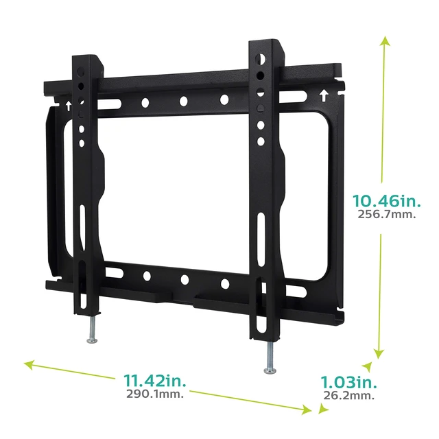 Alt view image 3 of 7 - Fixed TV Monitor Wall Mount Bracket for Most 17-55 Inch TVs LED LCD OLED HDTV Flat Curved Screen TVs and Monitors with Max VESA 200x200 up to 55lbs, Lockable Safety Bar, SQM3221/27