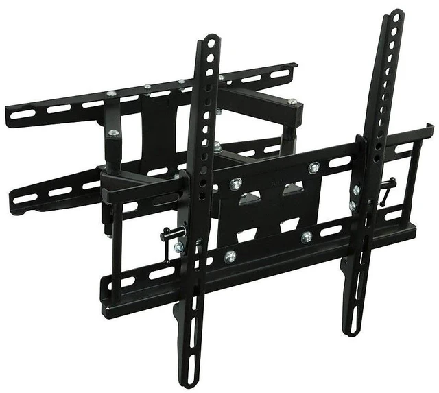 Alt view image 4 of 7 - Mount-It! Full Motion TV Wall Mount - Stable Dual Arm Articulating Bracket for 19-50 Inch TVs - Swivel, Tilt & Extend - Universal VESA Wall Mount for Flat Screen, LED, LCD, OLED - 115 lbs Capacity