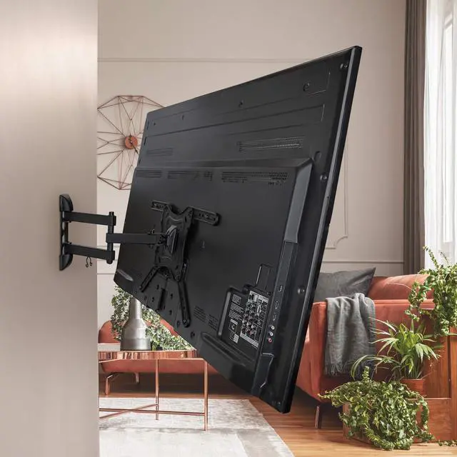 Alt view image 3 of 7 - Full Motion Articulating TV Wall Mount for 2355 Inch LED LCD OLED Flat Screen TVs | Tilt & Swivel Arm Extends 15.6 | VESA 75x75 to 400x400 | 66 lb Capacity | Single Stud Installation