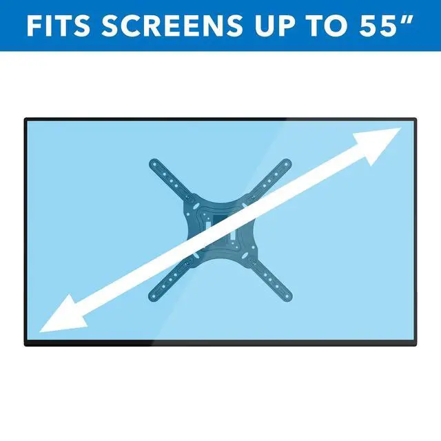 Alt view image 7 of 7 - Full Motion Articulating TV Wall Mount for 2355 Inch LED LCD OLED Flat Screen TVs | Tilt & Swivel Arm Extends 15.6 | VESA 75x75 to 400x400 | 66 lb Capacity | Single Stud Installation