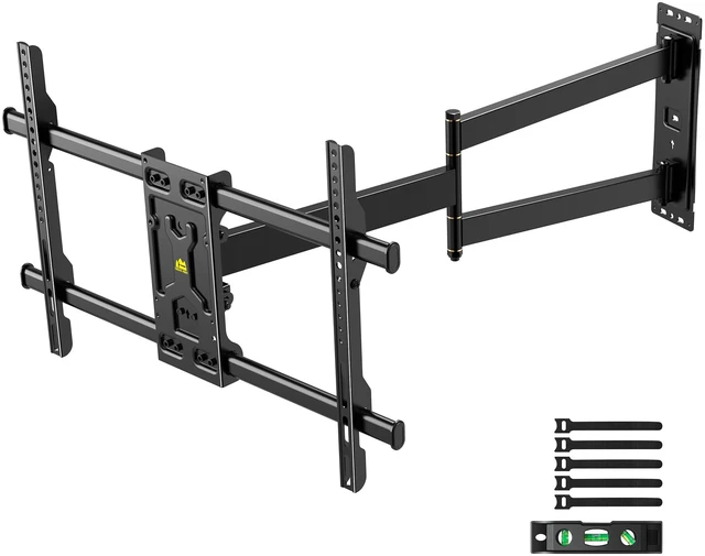 Main image of Corner TV Wall Mount Long Arm TV Mount for 32-75 inch TVs Single Stud Full Motion Articulating TV Bracket with 33 Extension, Swivel Tilt, Max VESA 600x400mm, Holds up to 100 lbs