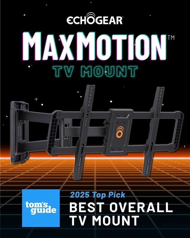 Alt view image 2 of 7 - MaxMotion TV Wall Mount for Large TVs 42" to 90" - Full Motion Has Smooth Swivel, Tilt, & Extension - Universal Design Works with Samsung, Vizio & More - Includes Hardware & Drill Template