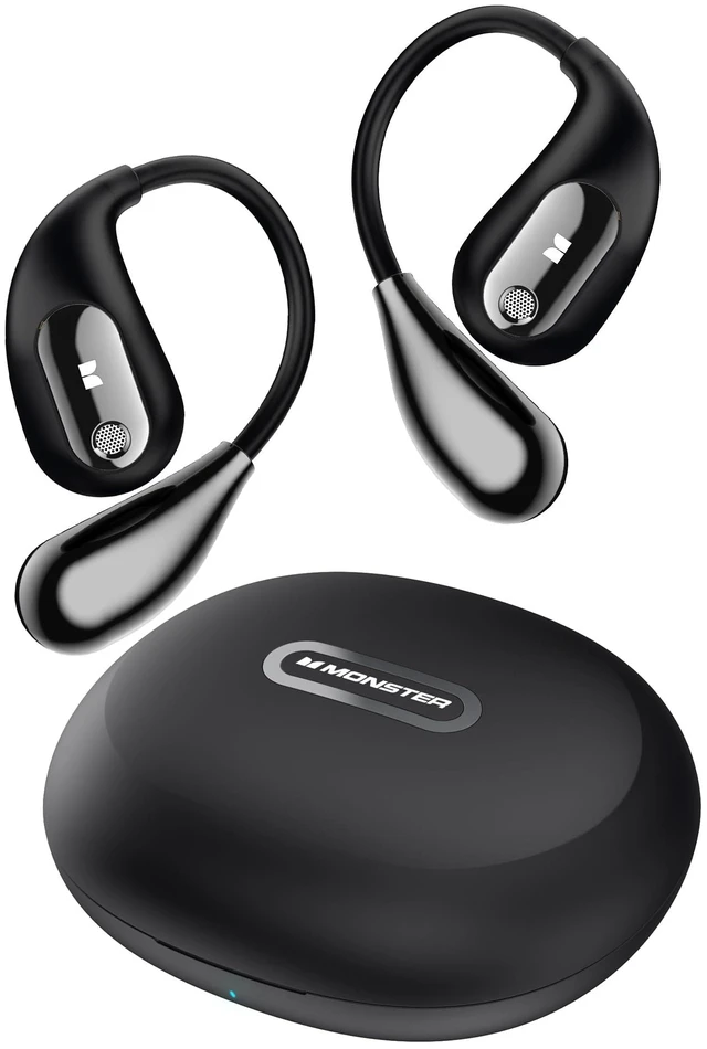 Main image of Monster Open Ear AC210 Headphones, Bluetooth 5.4 Earphones Stereo Sound, Wireless Headphones 30 Hours Playback, Type-C Charging, IPX5 Waterproof Open Ear Earbuds,Black