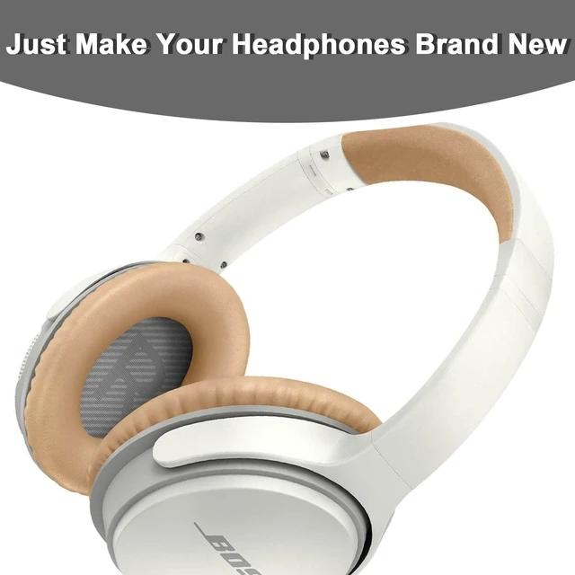 Alt view image 6 of 7 - Replacement Ear Pads for Bose QC35/QC35ii Headphones-Almond&Grey Earpads for Bose QuietComfort 35/35ii Wireless Headphones, Ear Cushions Covers for Bose QC25/15/2/Ae2/Sound Link/True