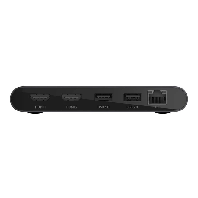 Alt view image 2 of 7 - Thunderbolt 3 Dock Mini HD With Cable - Usb C Hub - Usb C Docking Station For Macos & Windows, Dual 4K @60hz, 40Gbps Transfer Speed, With Ethernet Port, BLACK