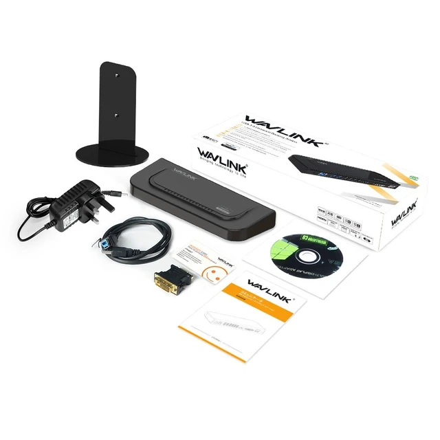 Alt view image 7 of 7 - Universal Docking Station Dual 1080P Monitor for Mac, Windows Displaylink Dock For USB 3.0/USB-C Laptop, with DVI HDMI VGA Gigabit Ethernet, Audio, 6 USB Ports for Workstation