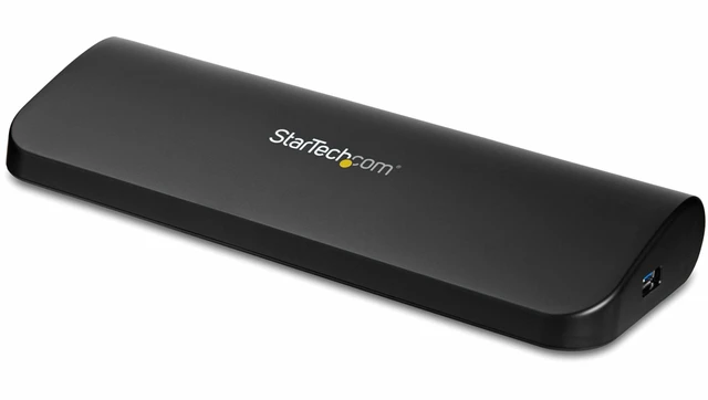 Main image of Dual Monitor USB 3.0 Laptop Docking Station with HDMI/DVI/VGA, 3x USB-A Hub, GbE, Audio, Universal Type-A Dock for Windows/macOS/ChromeOS - TAA Compliant (USB3SDOCKHDV)