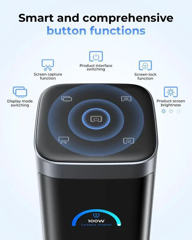 Alt view image 5 of 7 - 14 in 1 Docking Station Dual Monitor, 2 * 4K HDMI, 6 USB Ports, 5 Shortcut Button, 1Gbps Ethernet, PD3.0(No Power Adapter), Laptop Docking Station for Dell/HP/Lenovo/Asus/Acer/Mac