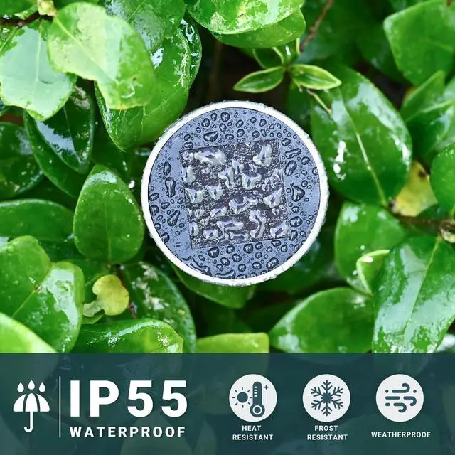 Alt view image 6 of 7 - 16 Pack Solar Lights Outdoor, Stainless Steel Solar Pathway Lights | Solar Lights Outdoor Waterproof,LED Landscape Lighting Walkway for Landscape/ Patio/Lawn/Yard/Driveway-Cold White