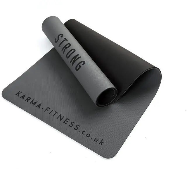 Alt view image 6 of 7 - Large Exercise Mat Extra Thick 10mm Workout Mat (72"x32") Non-Slip TPE Yoga Mat for Women & Men Pilates, HIIT, Fitness & Home Gym Mat Includes Free Carry Bag (Dark Grey)