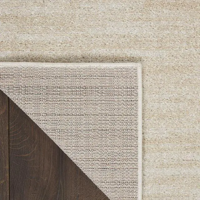Alt view image 5 of 7 - Home Nourison Essentials Ivory Beige 7' x Square Area Rug - Easy Clean, Non Shedding, Bed Room, Living Room, Dining Room, Kitchen (7' x Square)