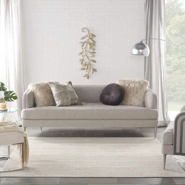Alt view image 3 of 7 - Home Nourison Essentials Ivory Beige 7' x Square Area Rug - Easy Clean, Non Shedding, Bed Room, Living Room, Dining Room, Kitchen (7' x Square)