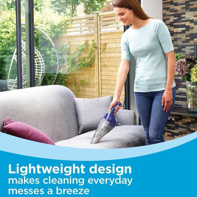 Alt view image 4 of 7 - QuickClean Cordless Handheld Vacuum, Home and Car Vacuum with Charger (HNVC115J22)