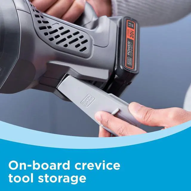 Alt view image 6 of 7 - 20V MAX POWERCONNECT Handheld Vacuum, Cordless, Battery Not Included, Bare Tool Only (BCHV001B)