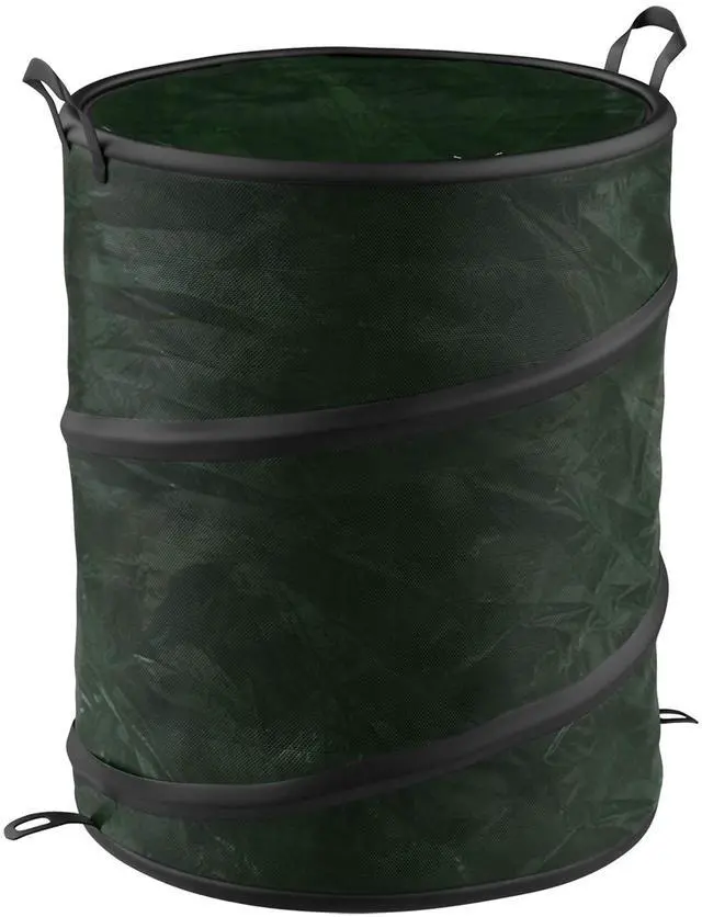 Alt view image 7 of 7 - 29.5-Gallon Pop Up Outdoor Garbage Can - Collapsible Trash Can for Parties, Yard Waste, or Laundry - Camping Accessories by Wakeman