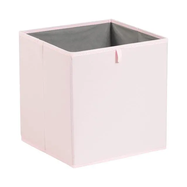Alt view image 3 of 4 - Collapsible Cube Organizer Bins, Closet Storage Organizer Baskets for Shelves, Space-Saving, 13" x 15" x 13", Peony Pink, Pack of 6