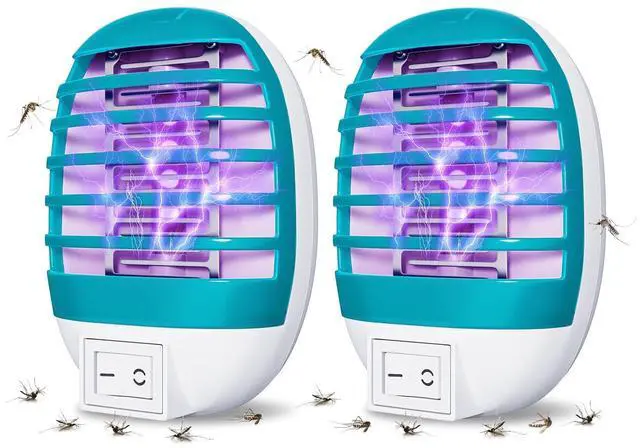 Main image of 2 Pack Plug in Bug Zapper Indoor Flying Insect Trap, Electronic Mosquito Zapper Gnat Traps with LED Light for Patio, Bedroom, Kitchen, Office