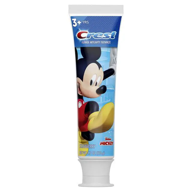 Alt view image 2 of 7 - Kid's Cavity Protection Toothpaste Featuring Disney Junior Mickey Mouse, Strawberry, Ages 3 plus, 4.2 Ounce (Pack of 6)