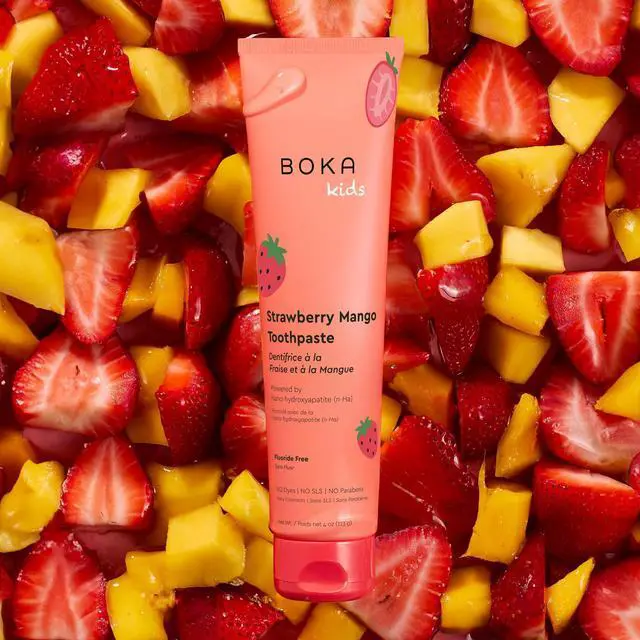 Alt view image 2 of 7 - Fluoride Free Toothpaste Nano Hydroxyapatite Toothpaste - Strawberry Mango Flavor, 4 oz 1Pk