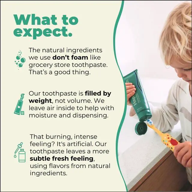 Alt view image 4 of 7 - Toothpaste, Whitening, Fluoride Free, Fresh Mint, 4oz | Fluoride Free Toothpaste For Kids, Toddlers, Adults, SLS Free, Remineralizing, Enamel Safe, Dentist Formulated, Oral Care