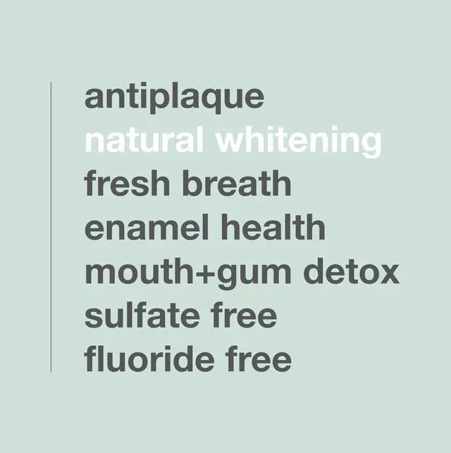 Alt view image 4 of 7 - Davids Fluoride Free Toothpaste, Teeth Whitening, Antiplaque, SLS (Sulfate) Free, Promotes Enamel Health, Mouth & Gum Detox, EWG Verified, Natural Herbal Citrus Mint, 5.25oz