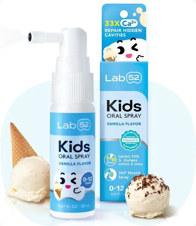 Main image of Kids Oral Spray, Toddler Toothpaste Helper for Daily Oral Care and Fresh Breath, Children Approved with Fluoride Free for Newborn to Preschoolers, Xylitol Vanilla Flavor
