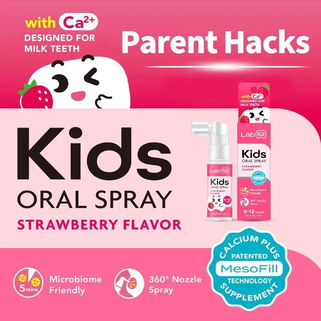 Alt view image 2 of 6 - Kids Oral Spray, Toddler Toothpaste Helper for Daily Oral Care and Fresh Breath, Children Approved with Fluoride Free for Newborn to Preschoolers, Xylitol Strawberry Flavor