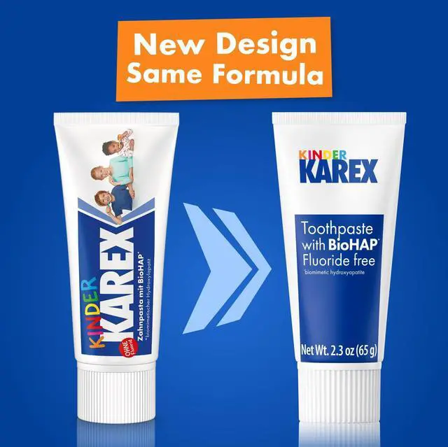 Alt view image 2 of 7 - Kinder Hydroxyapatite Kids Toddler Toothpaste I Fluoride Free I Clinically Tested I 2.3 oz