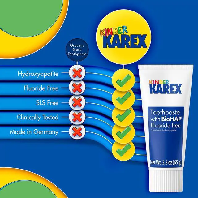 Alt view image 6 of 7 - Kinder Hydroxyapatite Kids Toddler Toothpaste I Fluoride Free I Clinically Tested I 2.3 oz